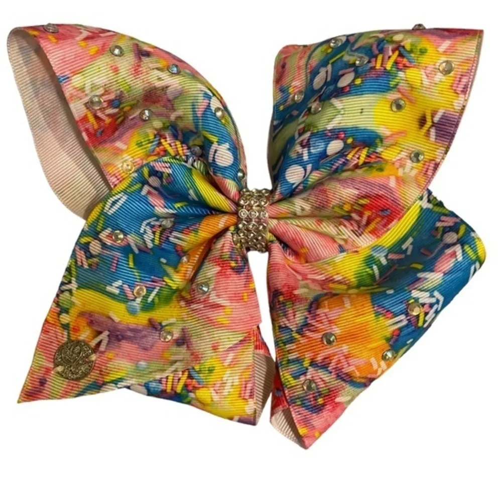 Jojo siwa hair bows large size colorful with bow holder